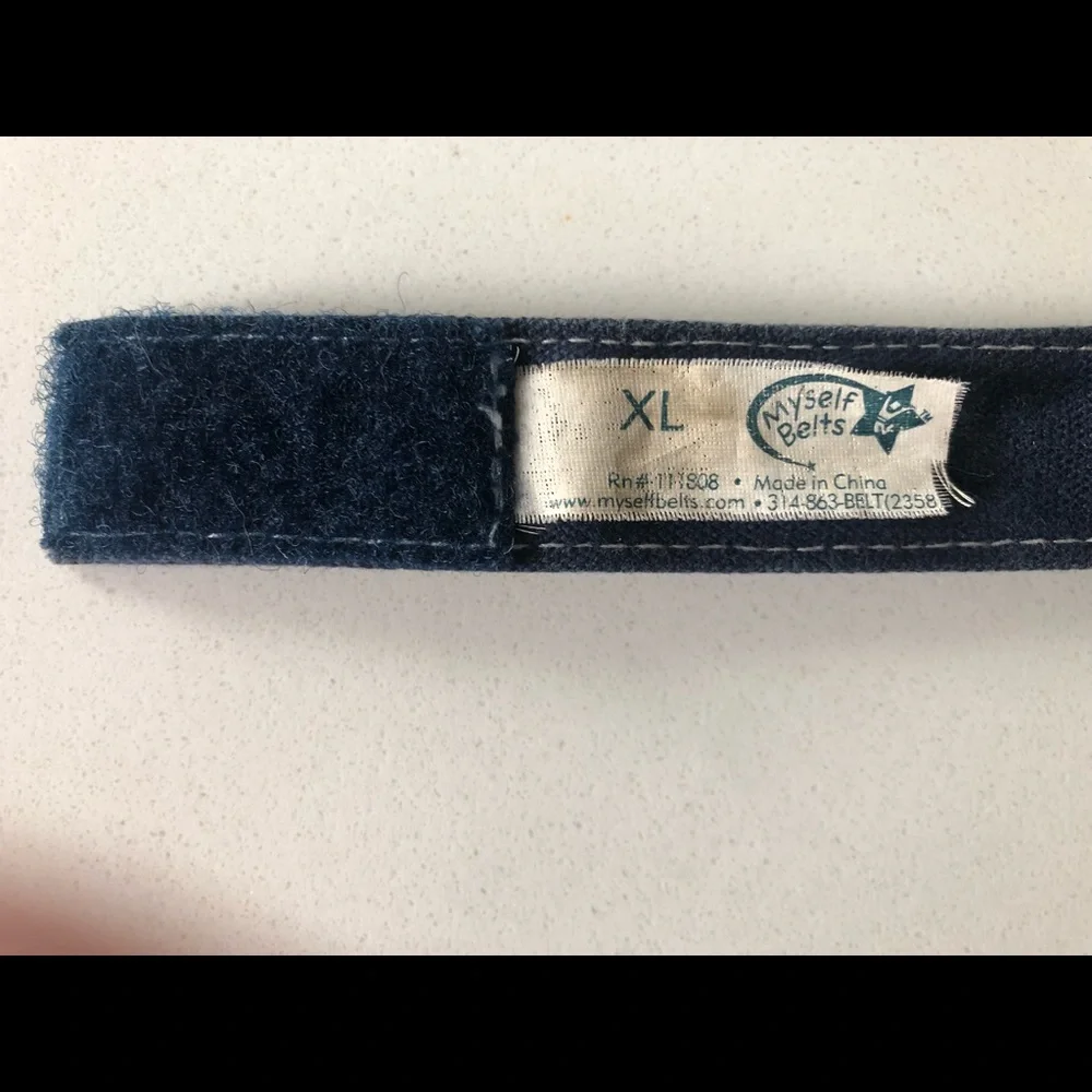 Myself Belts Kids Blue Easy Fasten Velcro Belt